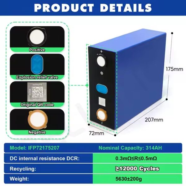 340Ah LiFePO4 cell